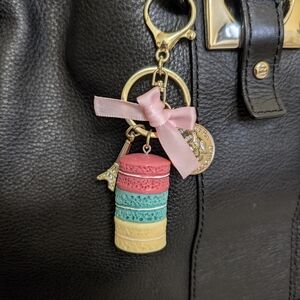 Paris Macaron Keychain Bag Charm